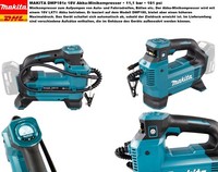 ⭐Makita Lxt® Dmp181Z 18V Akku-Minikompressor • 11,1 Bar • 161 Psi (Ohne Akku) ⭐