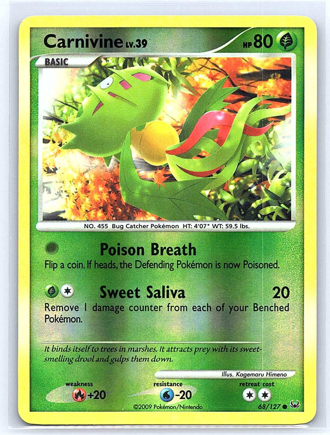 Carnivine Platinum 68/127 reverse holo