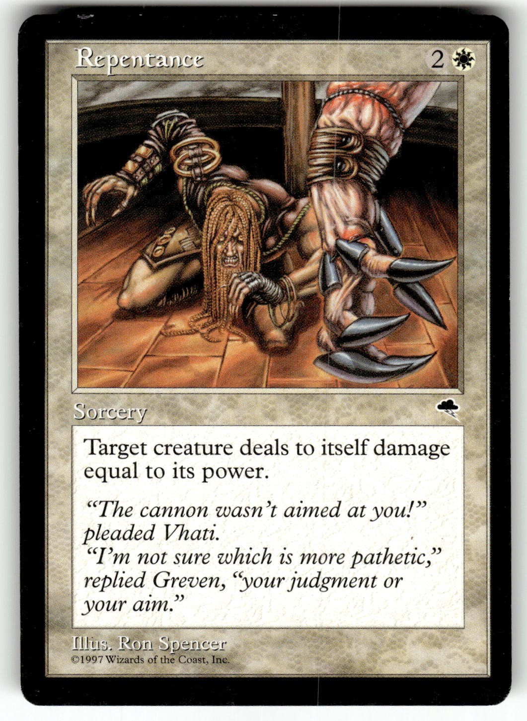 MTG Magic The Gathering Tempest Card TMP 37/350 Repentance