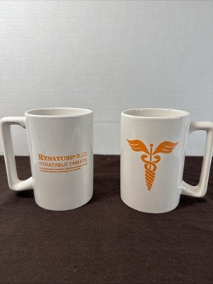RYNATUSS B.I.D Pharmaceutical Advertising  PHARMA REP 12oz Coffee Mug Set Of 2