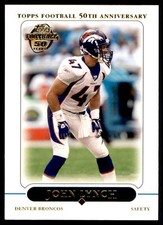 2005 Topps 50th Anniversary John Lynch Denver Broncos #206