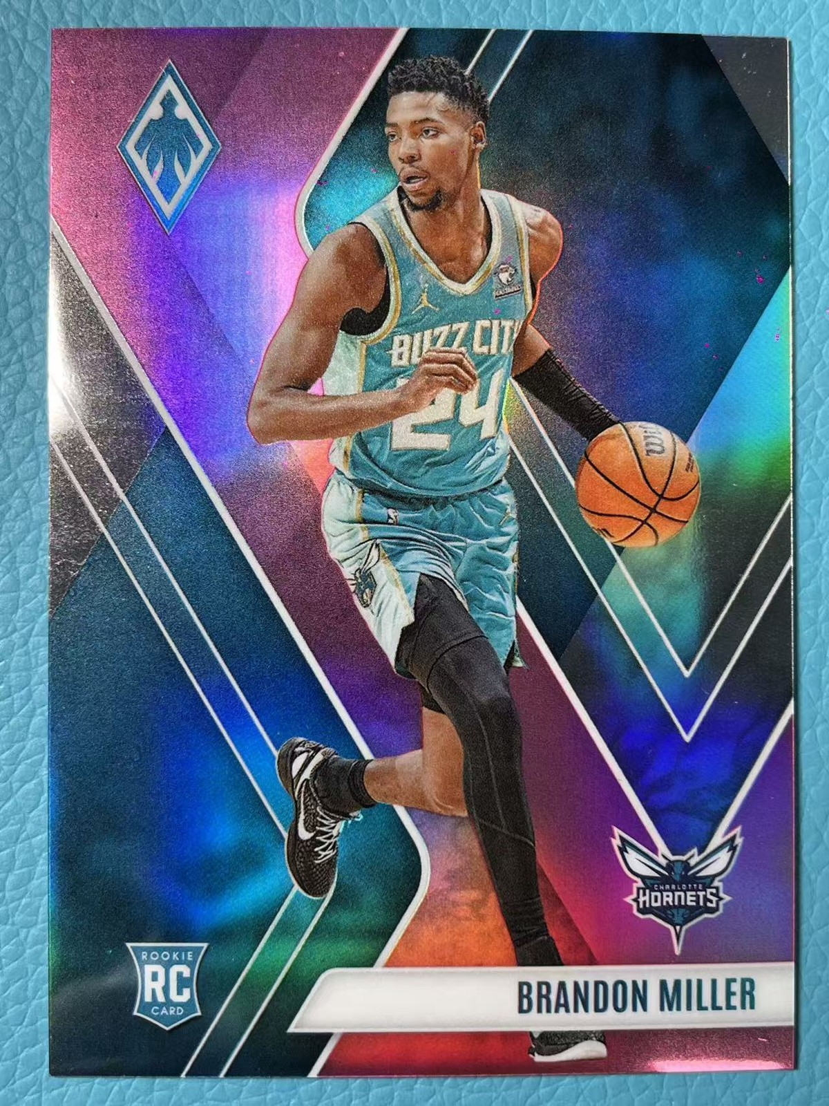 Brandon Miller 2023-24 Panini Phoenix 071/175 Pink RC Charlotte Hornets #273