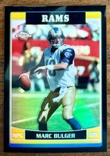 2006 Topps Chrome #82 Marc Bulger Black Refractors /199 SP Rams