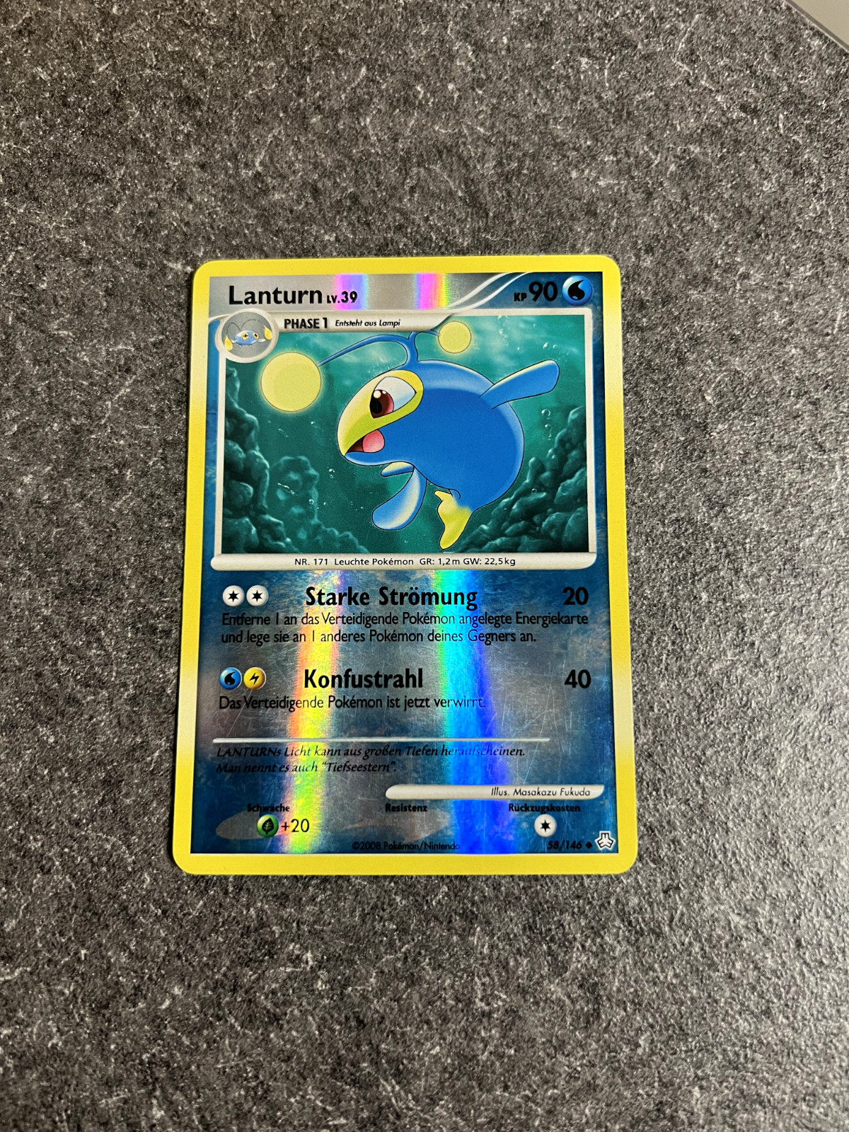 Pokemon Card Lanturn Lv. 39 58/146 Reverse Holo | Legends Awakened | AU