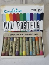 Vintage Craftint Oil Pastels Small Size 12 Co...