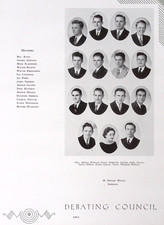 1938 University of Mississippi Ole Miss Tau Debating Council Members