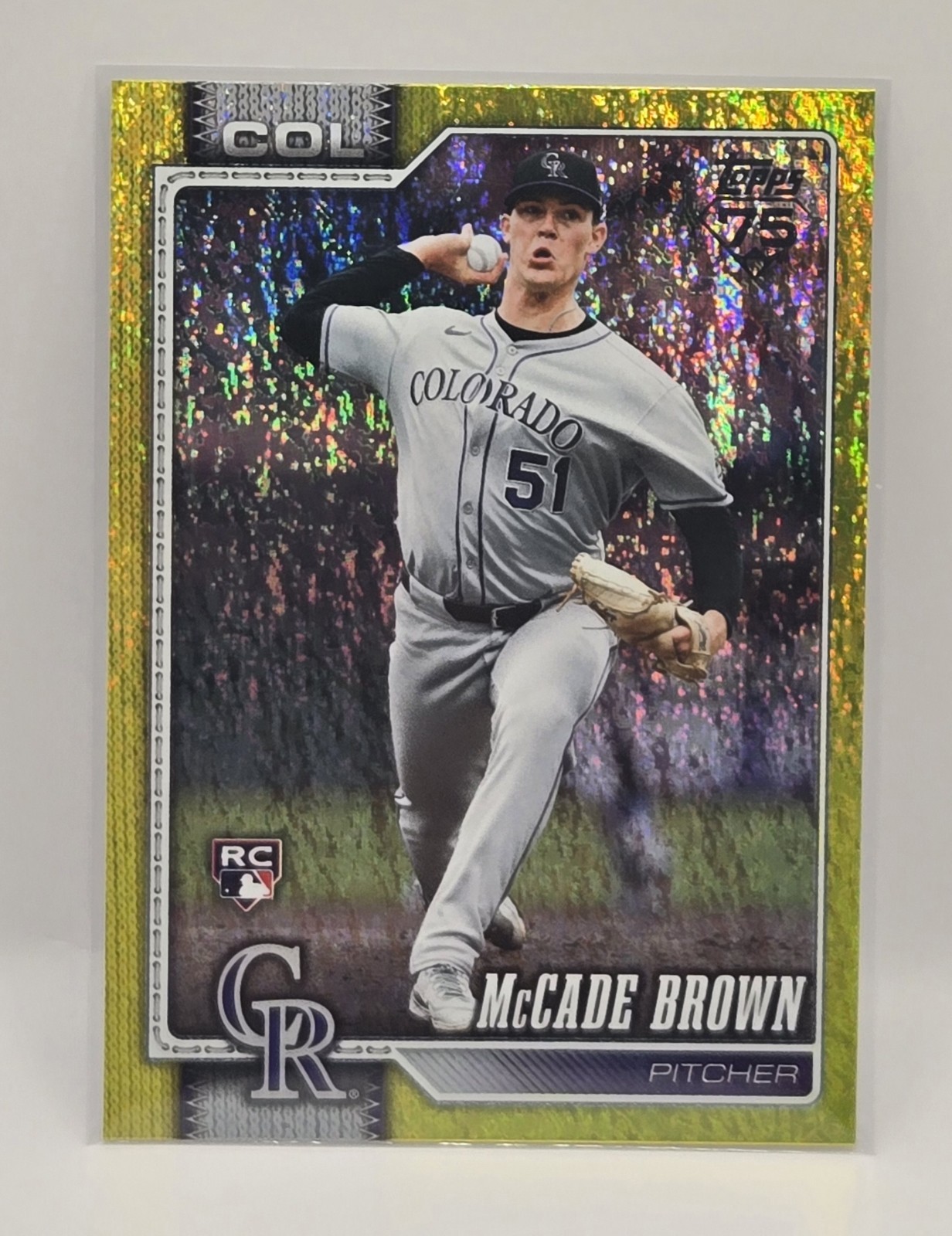 2026 Topps Series 2 McCade Brown Rookie Yellow Holo Foil /399 Rockies 