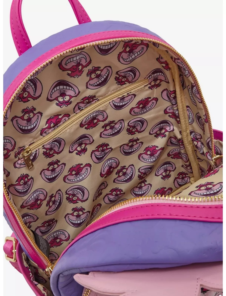 Loungefly Disney Alice in Wonderland Cheshire Cat Fuzzy Pink  display picture 3