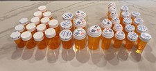 Mixed Lot of 38 Walgreens Empty Plastic Medicine RX Pill Bottles Used