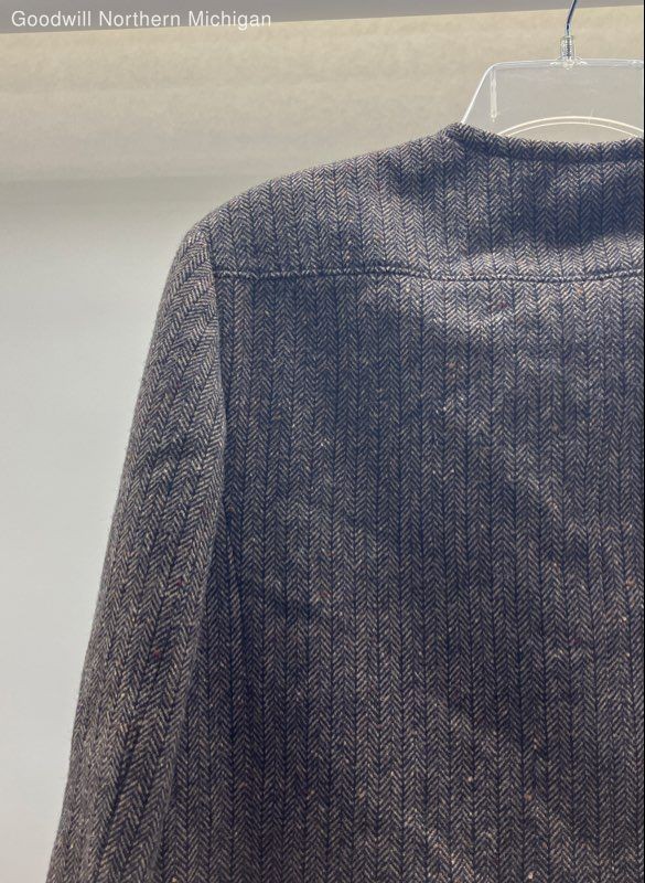 Women's PENDLETON Wool Collarless Brown Blazer - … - image 3