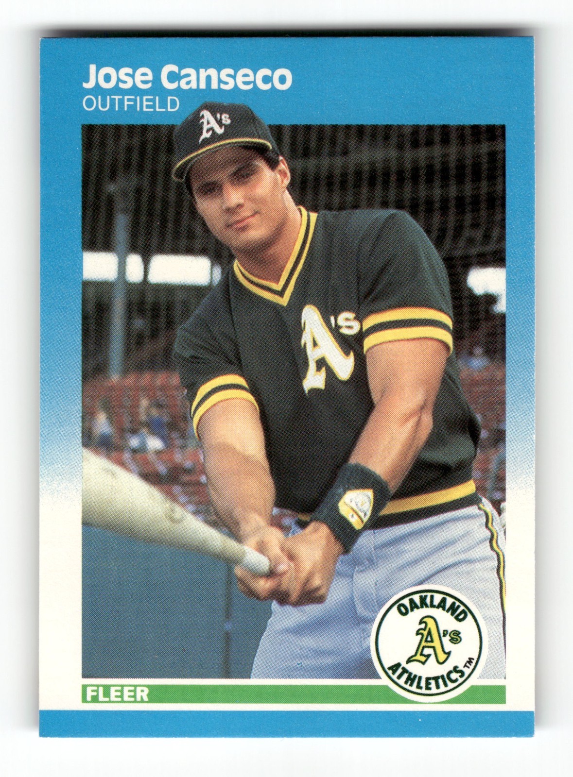 1987 Fleer Rookie Card - Jose Canseco #389 (RC) Oakland Athletics NM