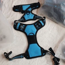 Blue Adjustable Padded Nylon Dog Walking Harness, Size Small, XJ0418XYJV