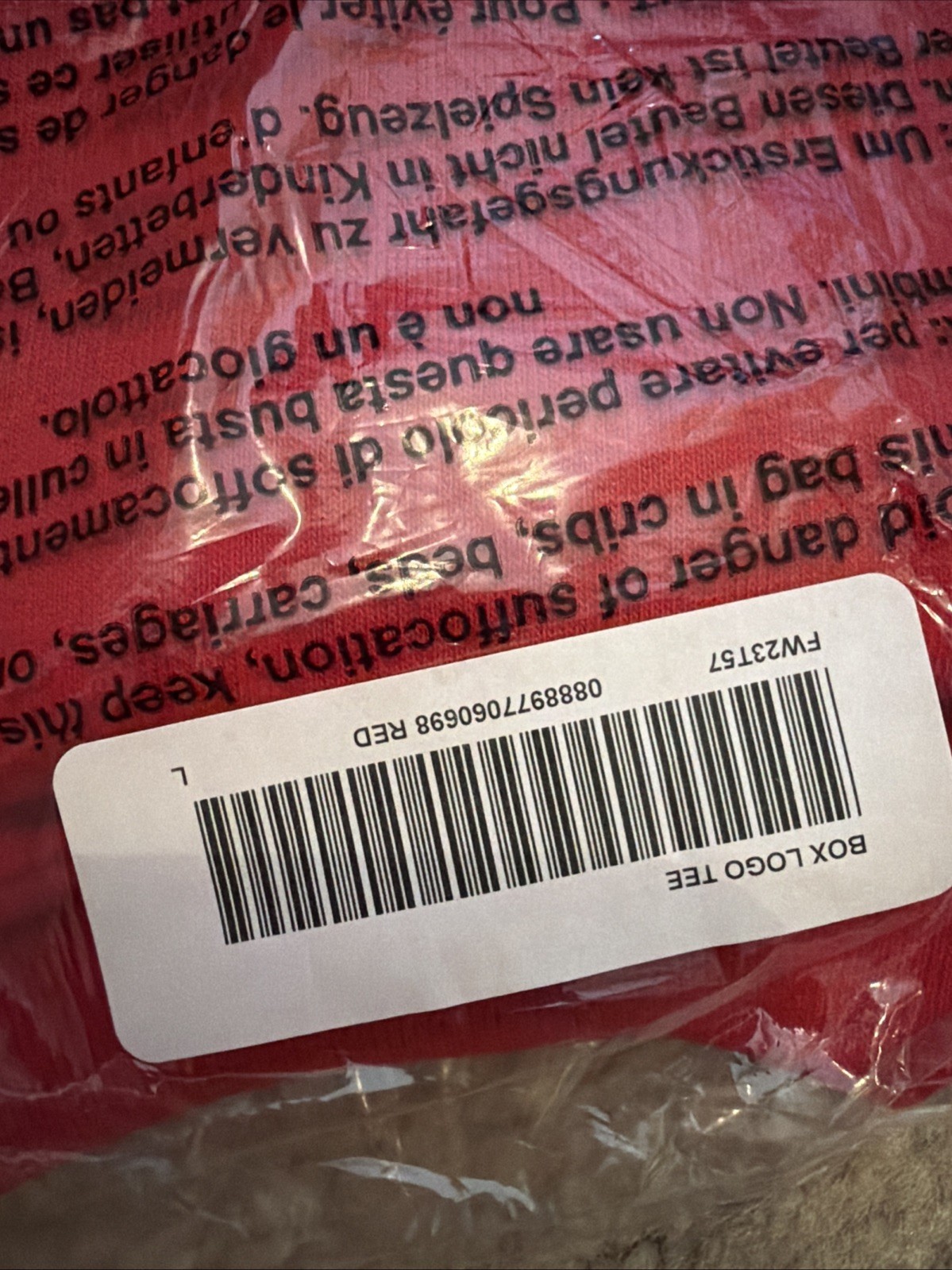 Supreme Red Camo Box Logo Tee Size Large FW23 Brand New Made In USA Authentic thumbnail 4