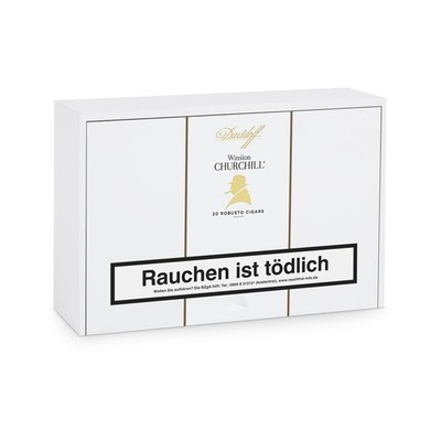 Davidoff Winston Churchill Robusto Zigarren 20er Kiste Dominikanische Republik