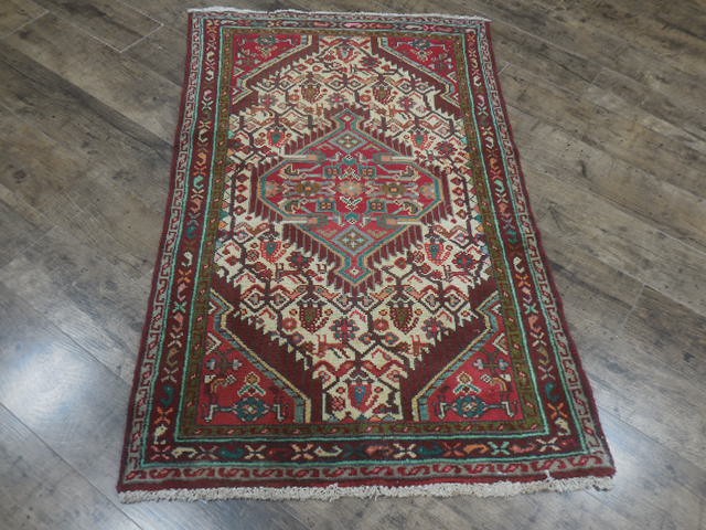 Geometric Turkish Vintage Rug,Farmhouse Vintage Anatolian VillageRug 2.8x4.4