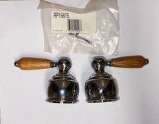DELTA H65CK NEOSTYLE LEVER HANDLES CHROME OAK BATH TUB ROMAN LARGE NIB NEW