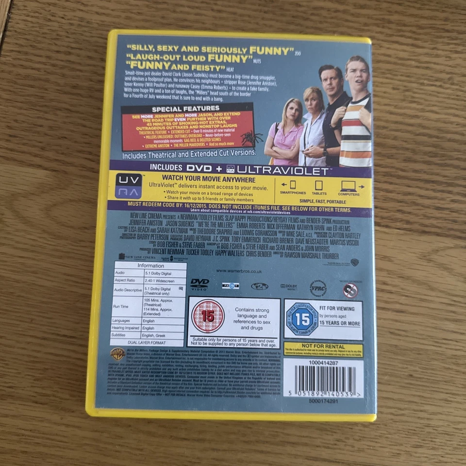 We're The Millers (DVD, 2013) - Image 2 of 2