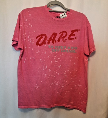 Nordstrom NWT D.A.R.E. Large pink w/dots t shirt