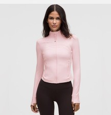 Lululemon Define Cropped Jacket Nulu Light Pink Women's Slim Fit 6