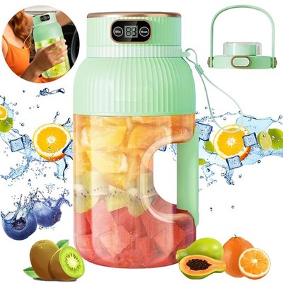 Smoothie Maker to Go, 1200ml Tragbarer Mixer, Portable Blender Mini Mixer Weiß