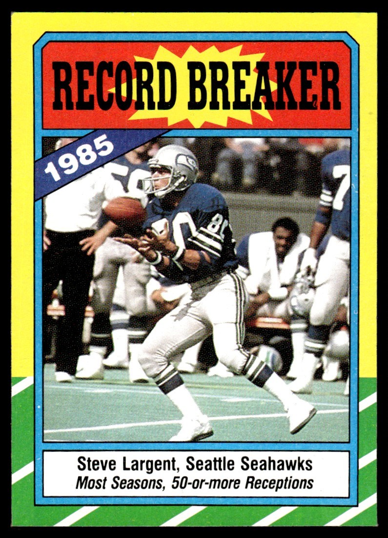 1986 Topps Steve Largent RB #4
