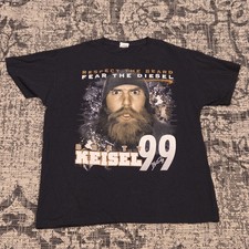 Respect the Beard Fear the Diesel Brett Keisel 99 Graphic T-Shirt Black Men’s M 