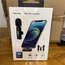Lavalier Wireless Microphone System Rechargeable for Recording Brand New Sealed