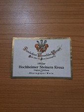 ☆☆Weinetikett, Domdechant Wernersches Weingut, Hochheimer Steinern Kreuz☆☆