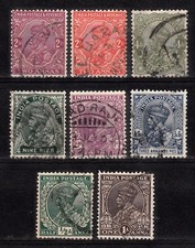 INDIA 1926-34 KGV GEORGE V DEFINITIVE SELECTION SCOTT 126/139 USED