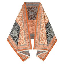 Winter Scarf Shawl Wraps for Women Warm Pashmina Soft Cashmere Large F-orange