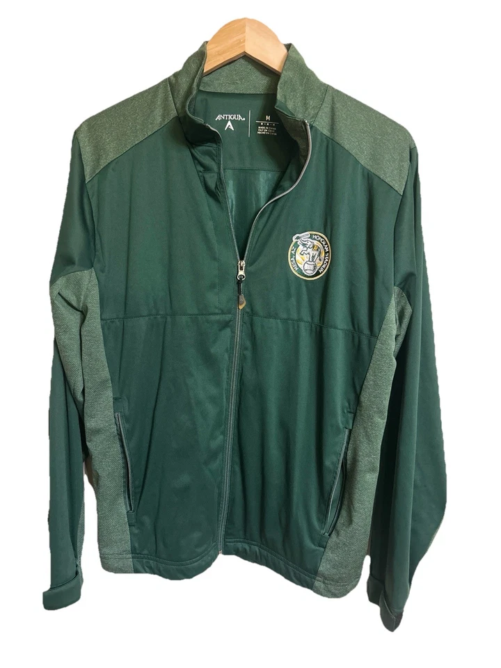 Antigua Hohokam Stadium Jacket Men’s Medium Green Oakland A’s Full-Zip - Image 2 of 4