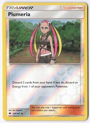 Plumeria 120/147 Reverse Holo Uncommon Burning Shadows Pokemon TCG