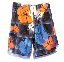 Arizona Men's Size Medium Multi-Color Floral Print Swim Trunks