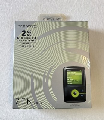 Creative Zen V Plus 2GB Digital Media Player Black & Blue-Open Box-Item Sealed
