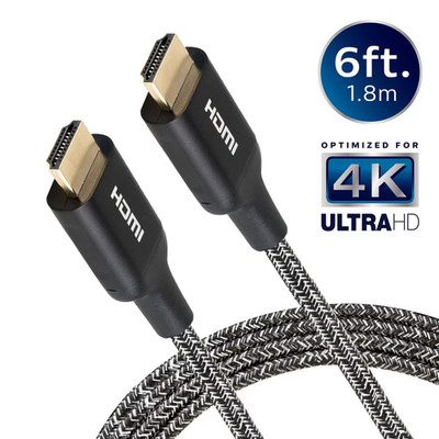 Philips 10' Elite Premium High-Speed HDMI Cable with Ethernet, 4K@60Hz