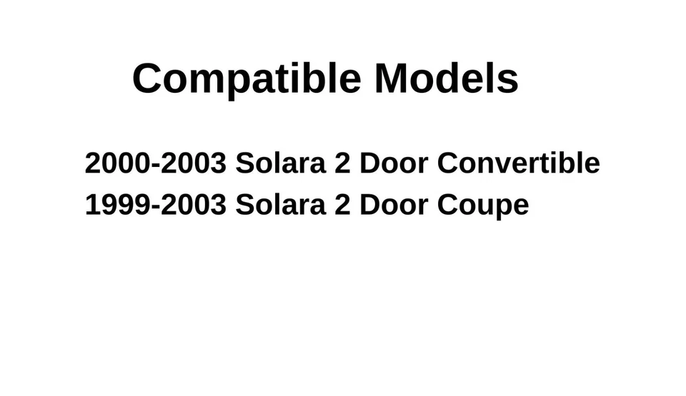 Fits 1999-2003 Toyota Solara Passenger Right Side Door Window Glass Foto 4 de 4