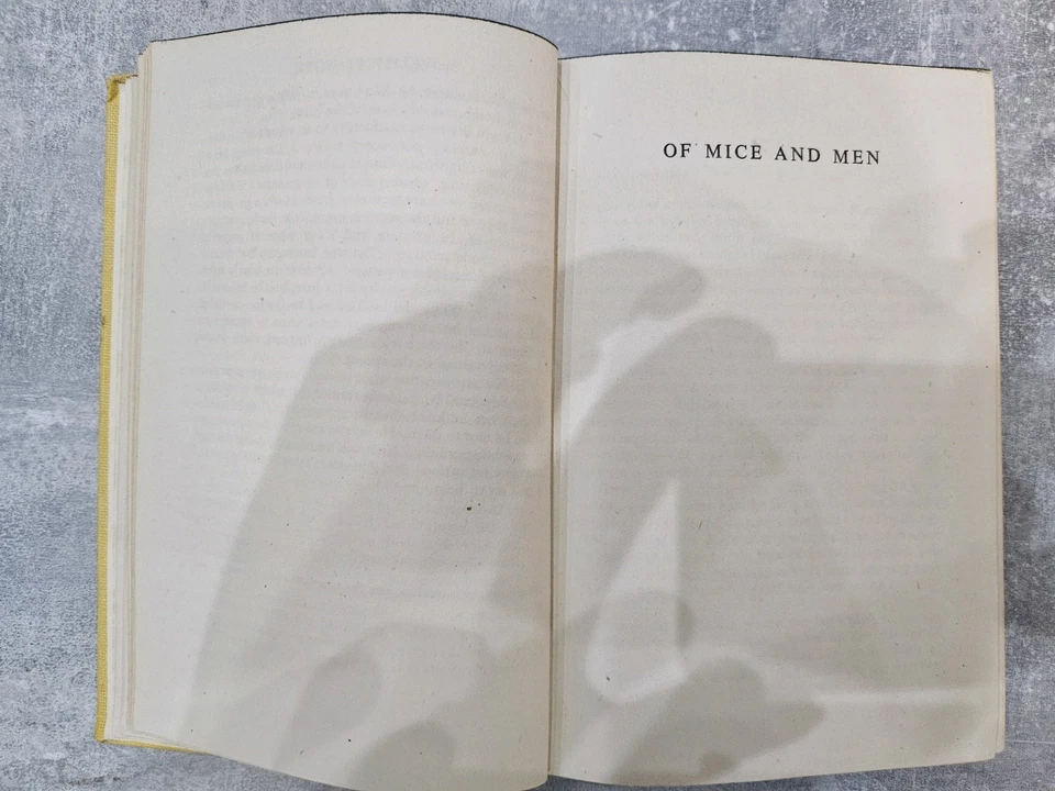 SIGNED - John Steinbeck 1947 of Mice and Men, Cannery Row, Vintage Two-Book Set - Image 3 of 4
