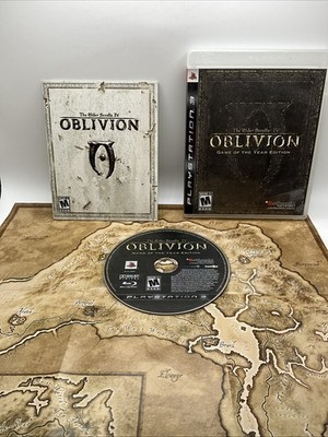 The Elder Scrolls IV: Oblivion GOTY (PS3 / PlayStation 3, 2007) Complete w/ Map