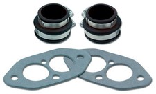 Vw Type 1 Black Dual Port Intake Manifold Boots Installation Kit Bug Bus Ghia