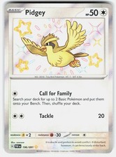 Pidgey Holo Shiny Rare SV: Paldean Fates 196/091 NM on eBay