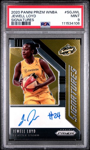 2020 Panini Prizm Wnba #SGJWL Jewell Loyd Signatures AUTO PSA 9