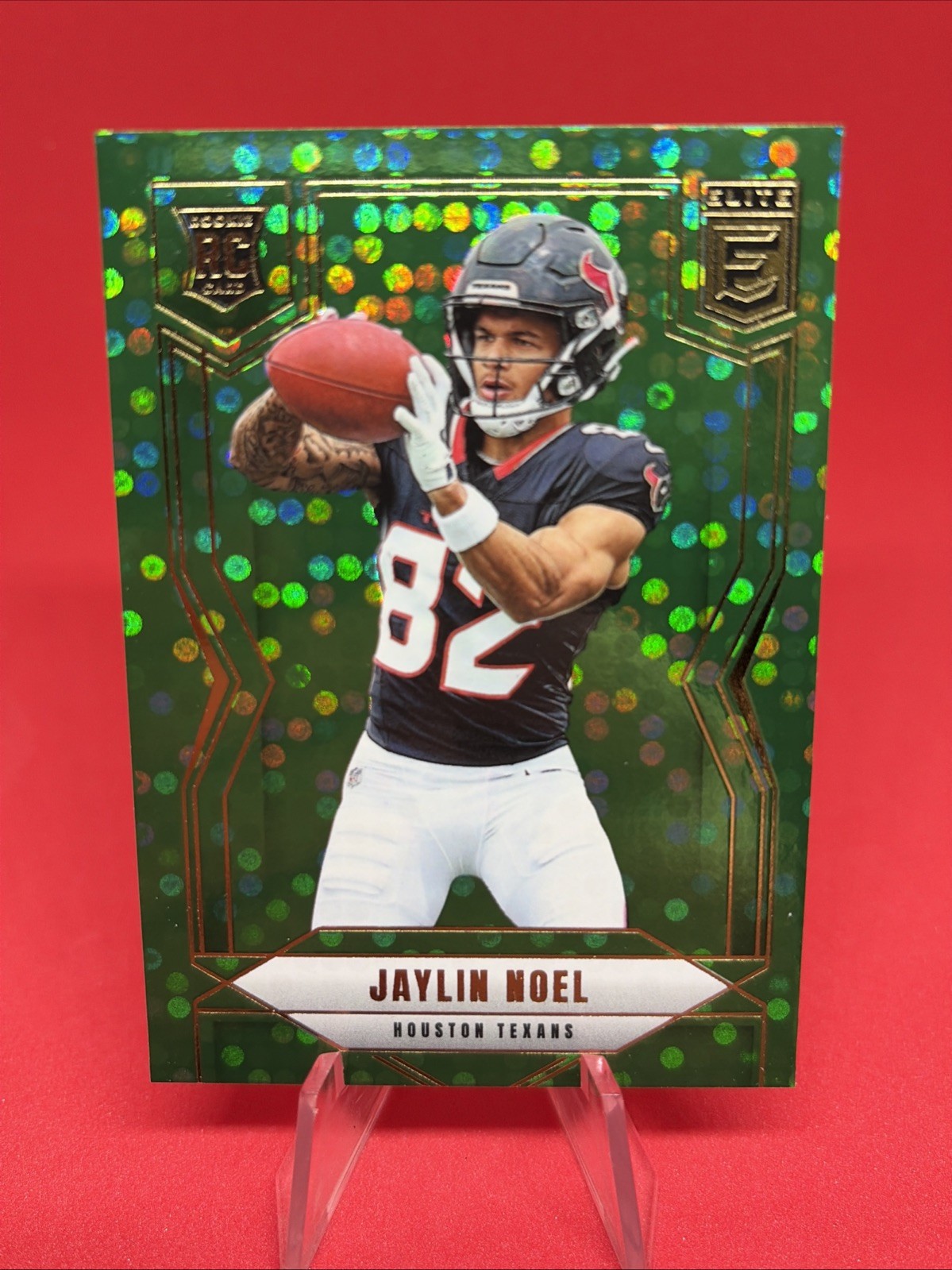 Jaylin Noel 2025 Donruss Elite Green Disco #135 RC Houston Texans