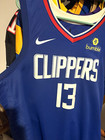 Nike NBA Los Angeles Clippers Paul George #13 Blue Basketball Jersey — photo 1