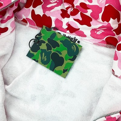 BAPE ABC Camo Shark WGM Hoodie Sweatshirt Pink | A Bathing Ape | eBay