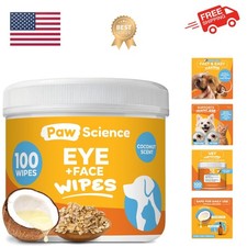 Dog Eye Wipes - Hypoallergenic Eye  Face Wipes for Dogs, Cats,  Puppy - Pet...