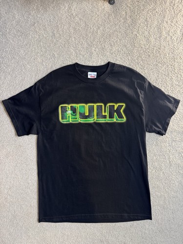 Vintage Marvel 2003 Y2K Incredible Hulk Tennessee River Tag USA Größe M (eigentlich) schwarz