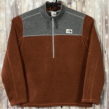 The North Face Men's Large Gordon Lyons 1/4 Zip Fleece Pullover Sweater Jacket