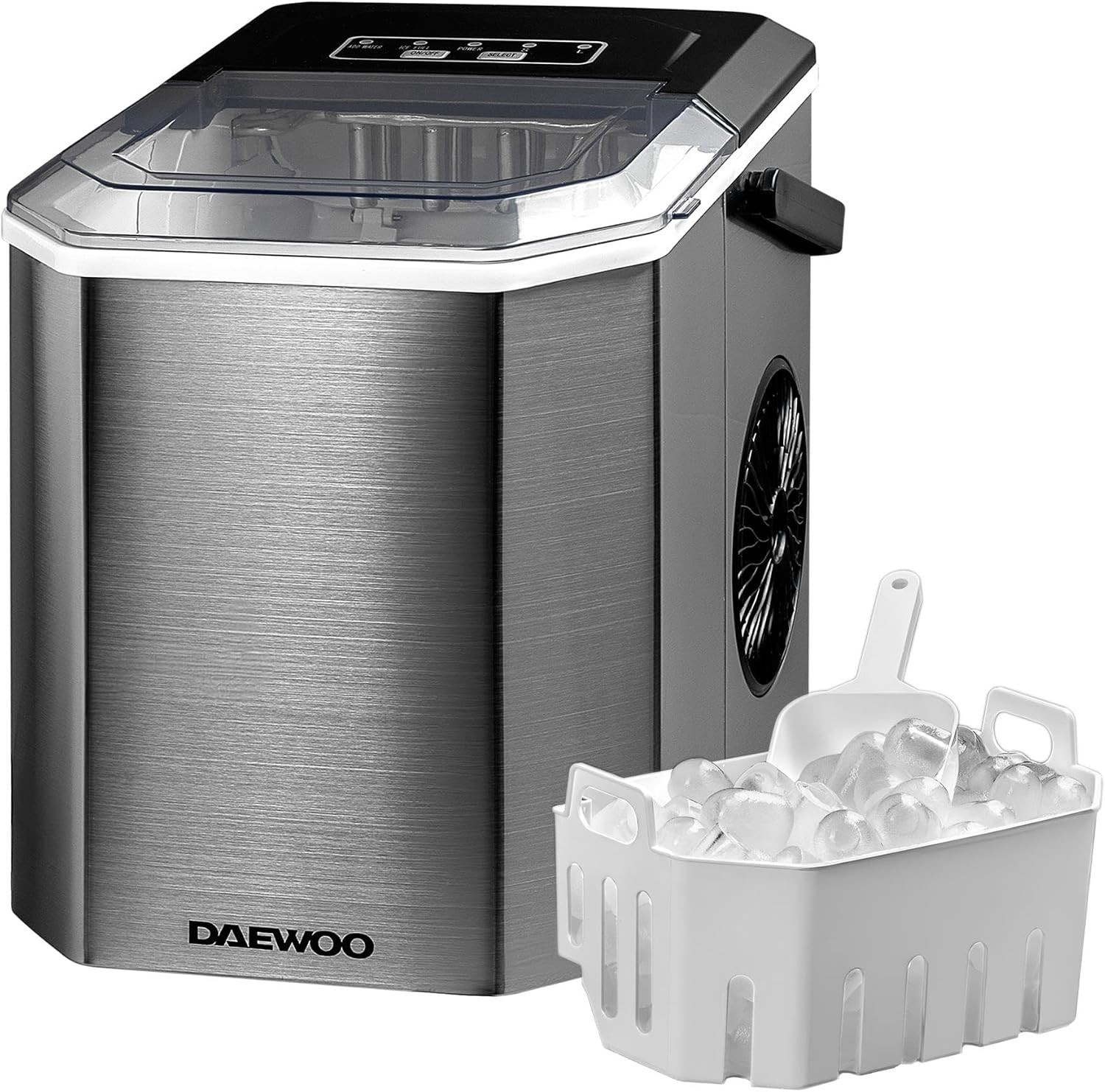 Daewoo Silver Icemaker 12Kg Stainless Steel - Image 5