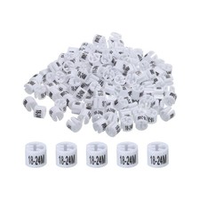 150 x Clothes Hanger Marker 18-24M White Colored Hanger Sizer Garment Tag