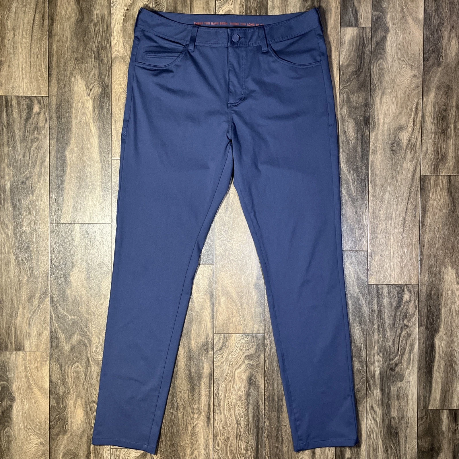 Rhone Commuter Five Pocket Pants Navy Blue Men's 34x32 Performance Golf EUC